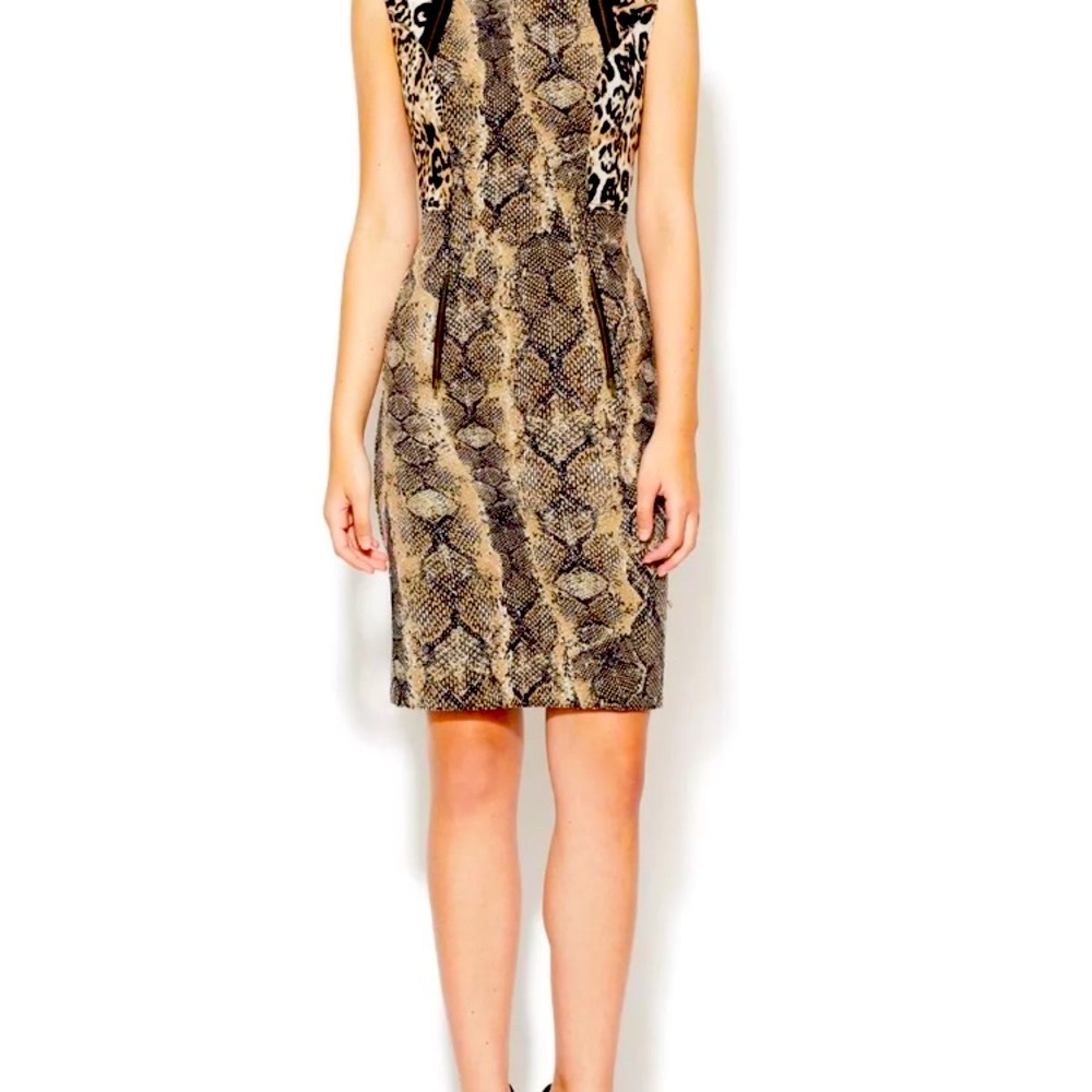 Tracy Reese Dress Neiman neoprene leopard dress